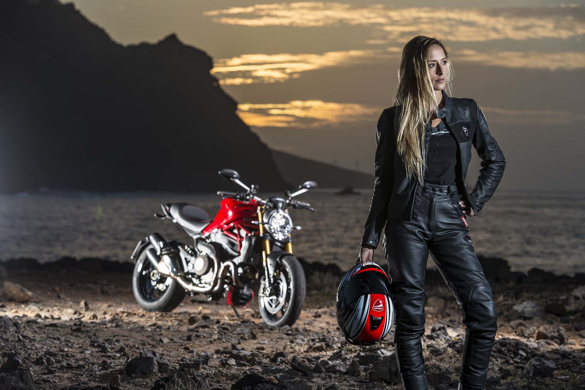 Beautiful girls and motorcycles in Tskhinval