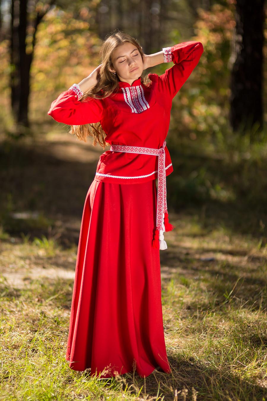Underwear Women in Slavic costumes in Tskhinval