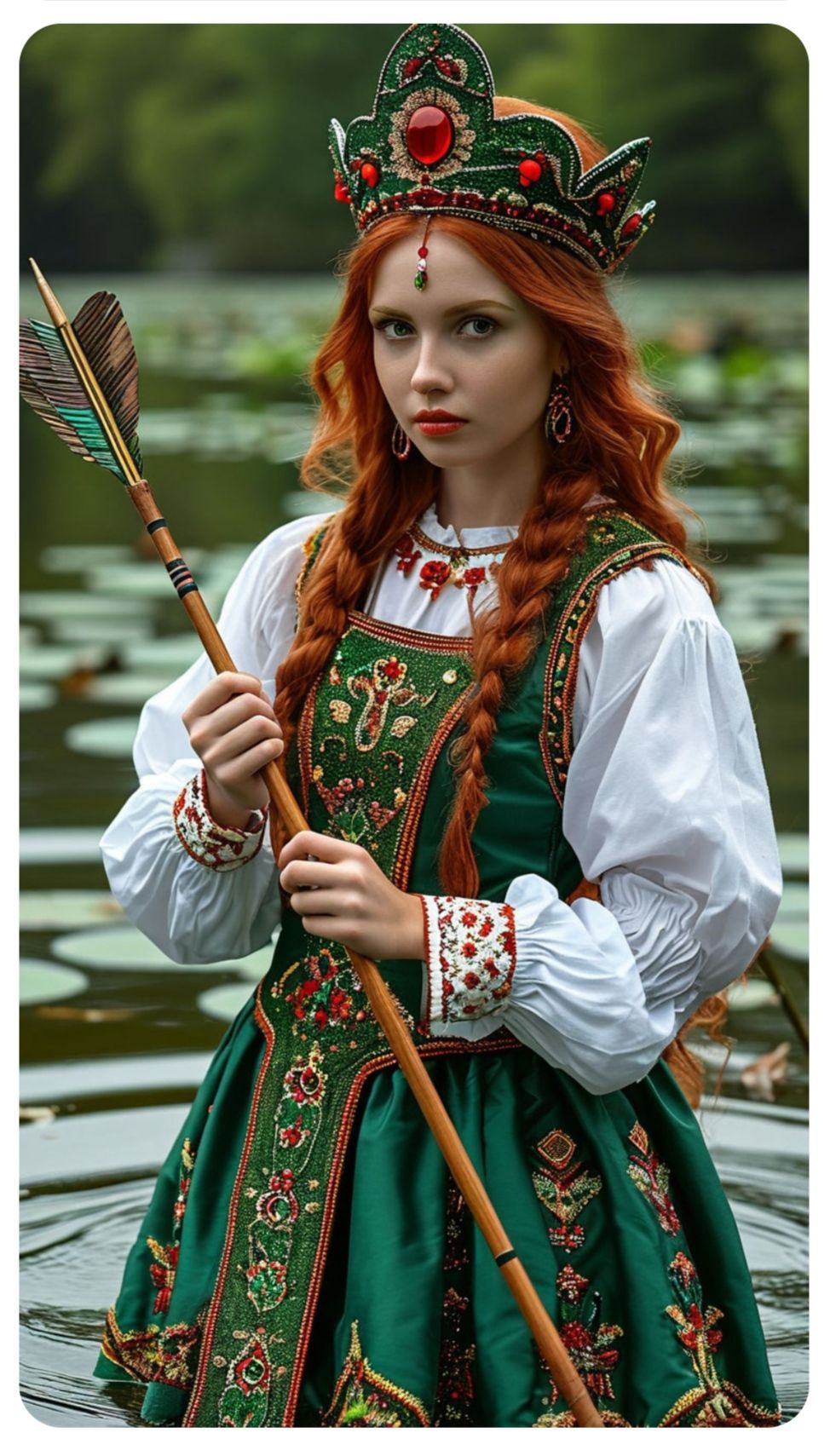 Nude girl Girls in Slavic costumes in Tskhinval